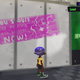 The author's inkling looks at a message demanding players stop using the Clash Blaster.